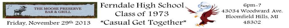 FERNDALE HIGH SCHOOL   Reunion
